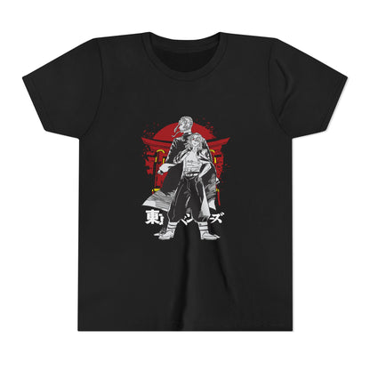 Tokyo Revengers Youth Short Sleeve Tee - Samurai Graphic T-shirt for Anime Fans - CreativeRino