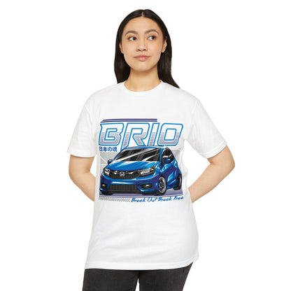 Honda BRIO Unisex Jersey T-Shirt - Break Out! Celebrate Your Love for Cars - CreativeRino