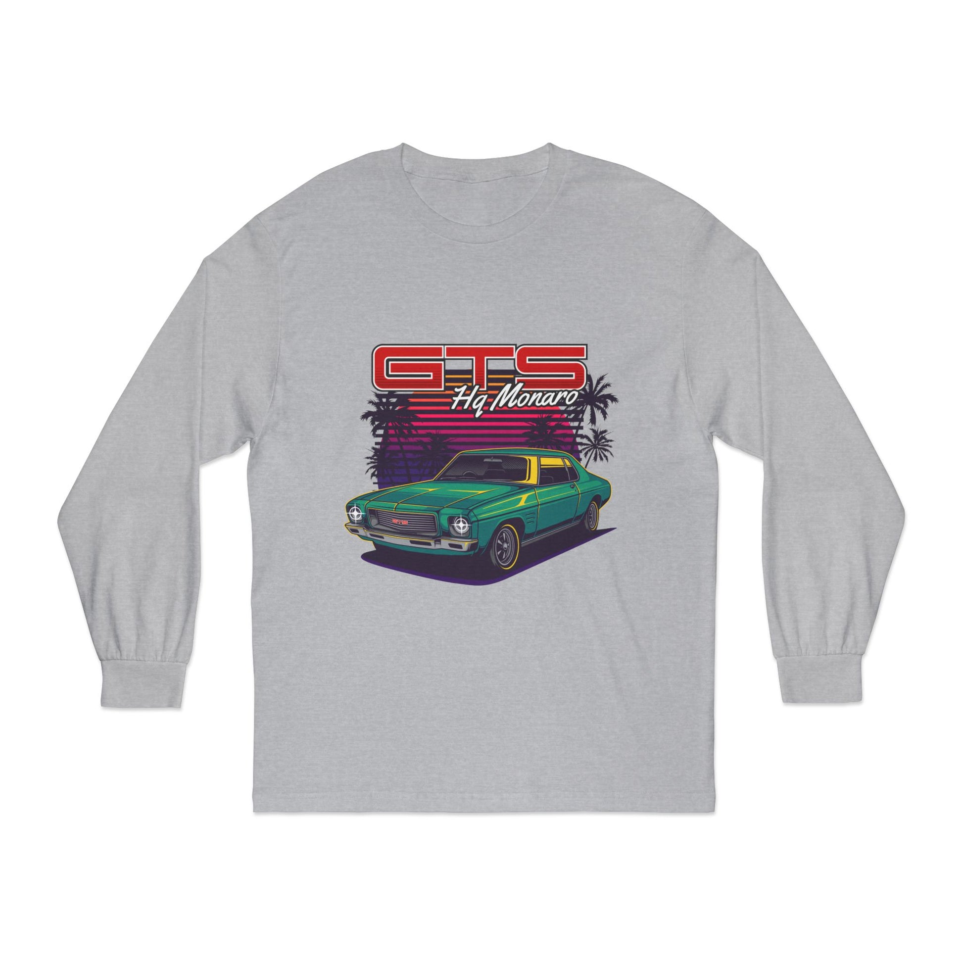 Retro GTS Car Long Sleeve T-Shirt for Car Enthusiasts - CreativeRino