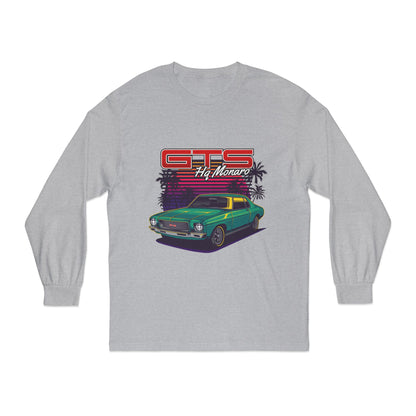 Retro GTS Car Long Sleeve T-Shirt for Car Enthusiasts - CreativeRino