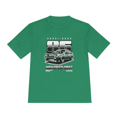 High Speed Drift Unisex Moisture Wicking Tee - Perfect T-shirt for Car Lovers! - CreativeRino
