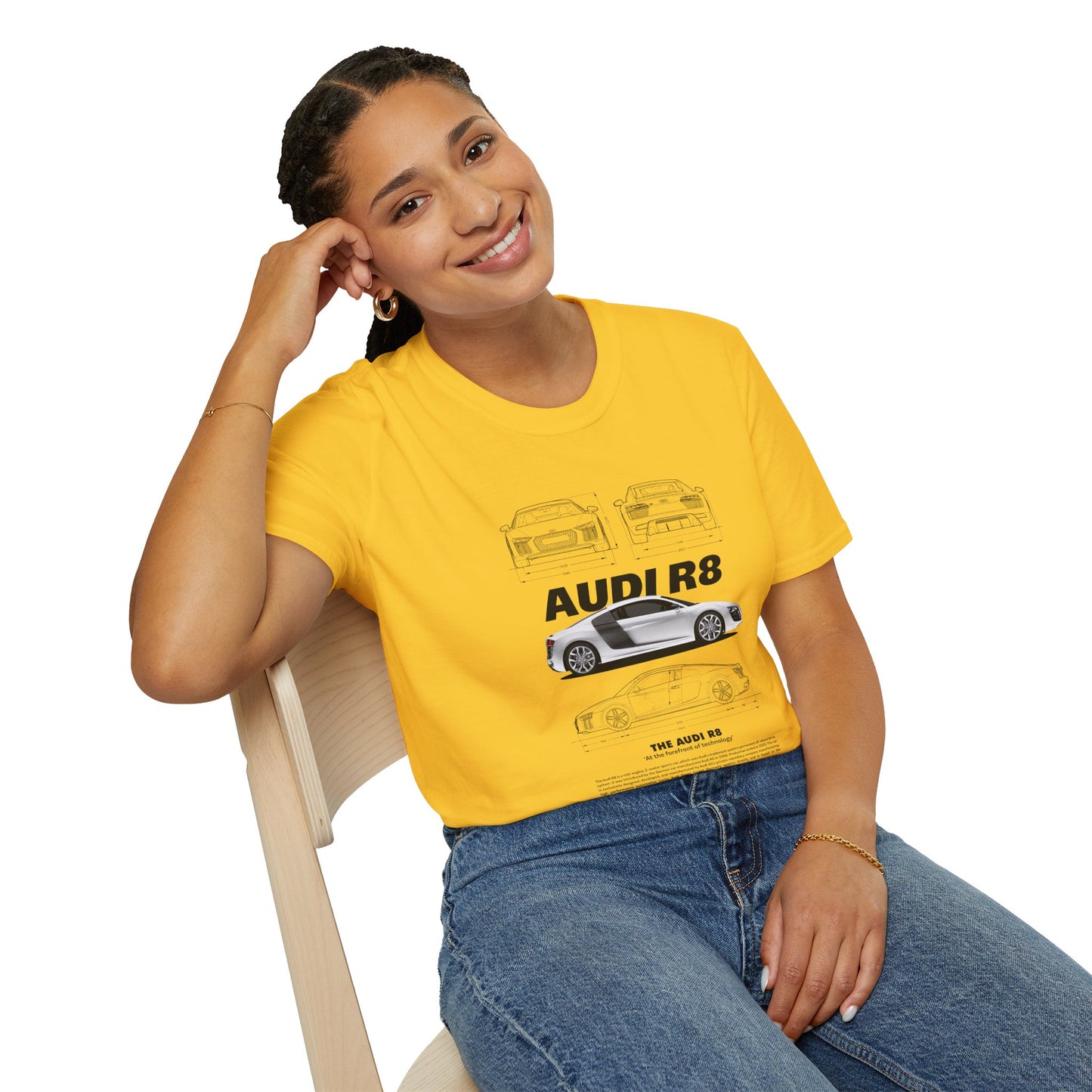 Audi R8 Graphic T-Shirt - Perfect for Car Enthusiasts - CreativeRino