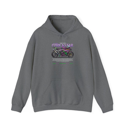 Kawasaki ZX10R Unisex Heavy Blend™ Hooded Sweatshirt - Trickstar Motorcycle Design - CreativeRino