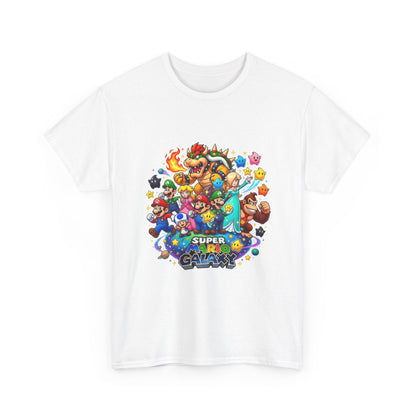 Gaming Characters Graphic Tee — "Mario Galaxy" Colorful Arcade Crew T-Shirt Printify