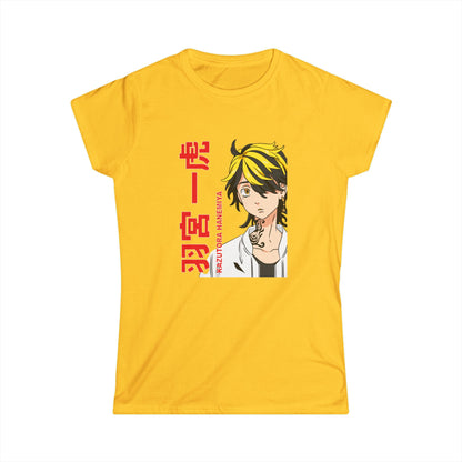 Anime-Inspired Women's Softstyle Tee - Tokyo Revengers T-shirt Graphic Design for Fans - CreativeRino