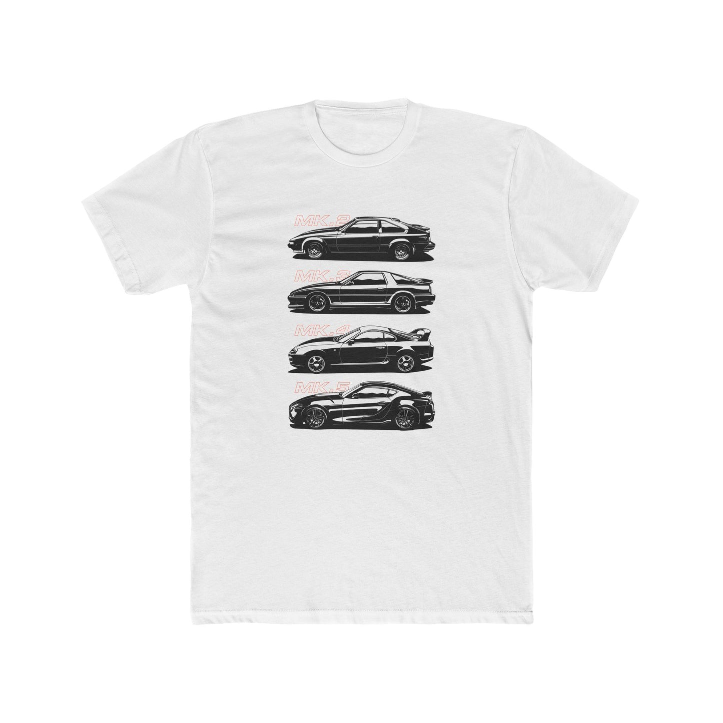 Toyota Supra Series Car Collection Unisex Cotton Crew Tee - CreativeRino