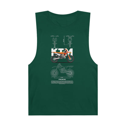 KTM 250 EXC Motorcycle Unisex Tank Top - Perfect for Riders and Outdoor Enthusiasts - CreativeRino