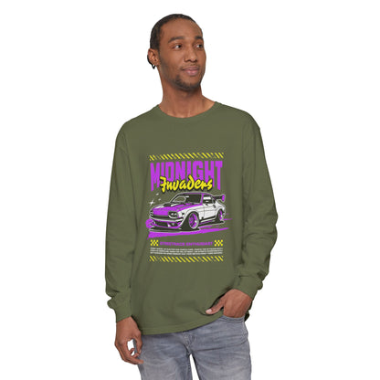 Midnight Fruders Car Graphic Unisex Long Sleeve T-Shirt - Perfect for Auto Enthusiasts - CreativeRino