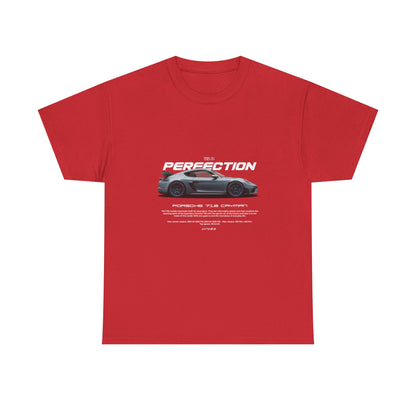 Porsche 718 Cayman Racer's Dream Unisex Heavy Cotton Tee - Perfect T-shirt Gift for Car Enthusiasts - CreativeRino