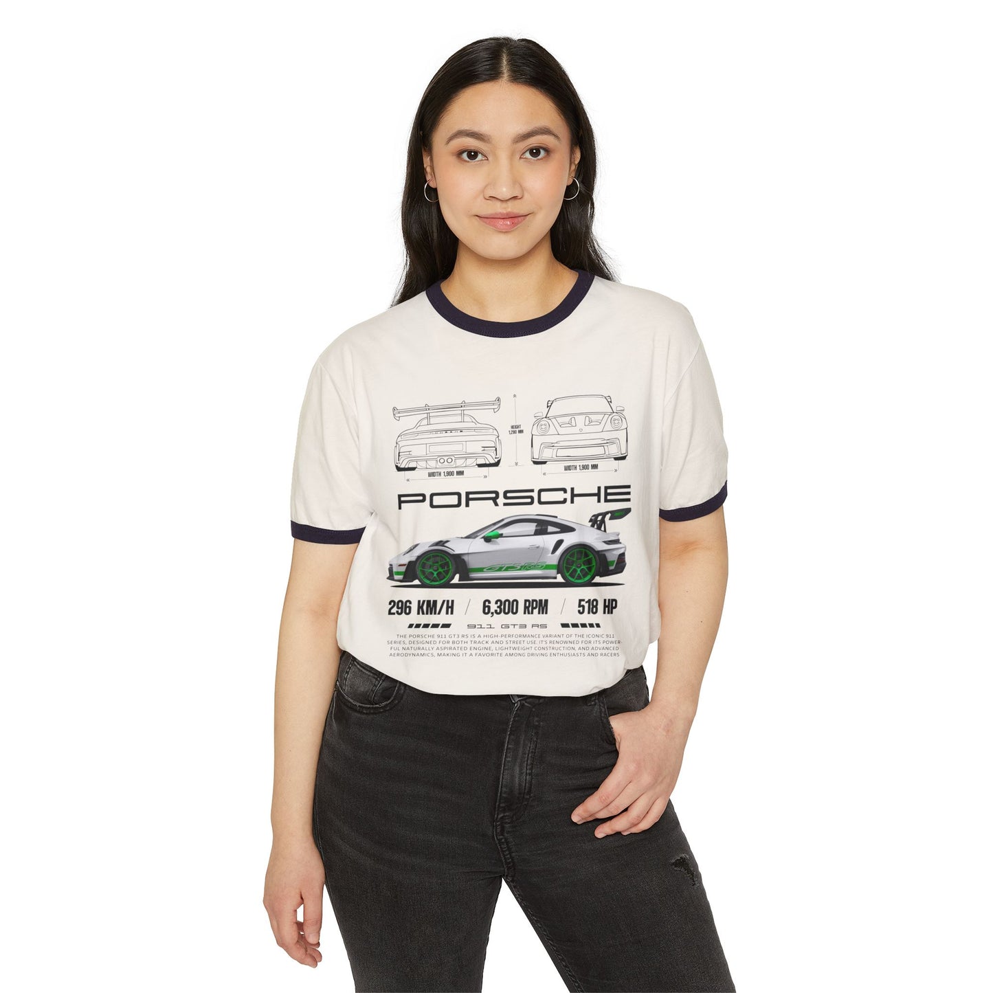 Porsche Unisex Cotton Ringer T-Shirt – Automotive Enthusiast Tee - CreativeRino