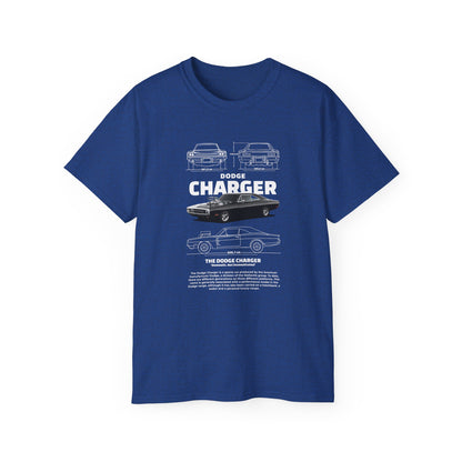 Dodge Charger 1970 Graphic Unisex Tee - Perfect T-shirt for Car Enthusiasts - CreativeRino