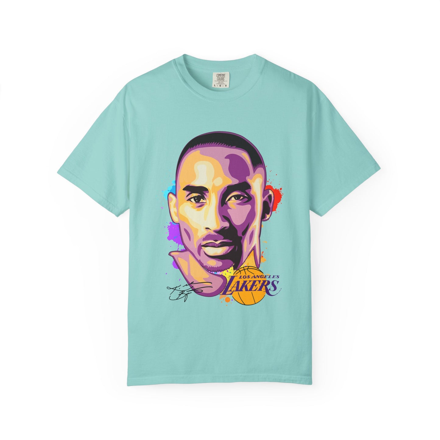 Kobe Bryant Unisex Garment-Dyed T-shirt - Vibrant Basketball Tribute Tee - CreativeRino