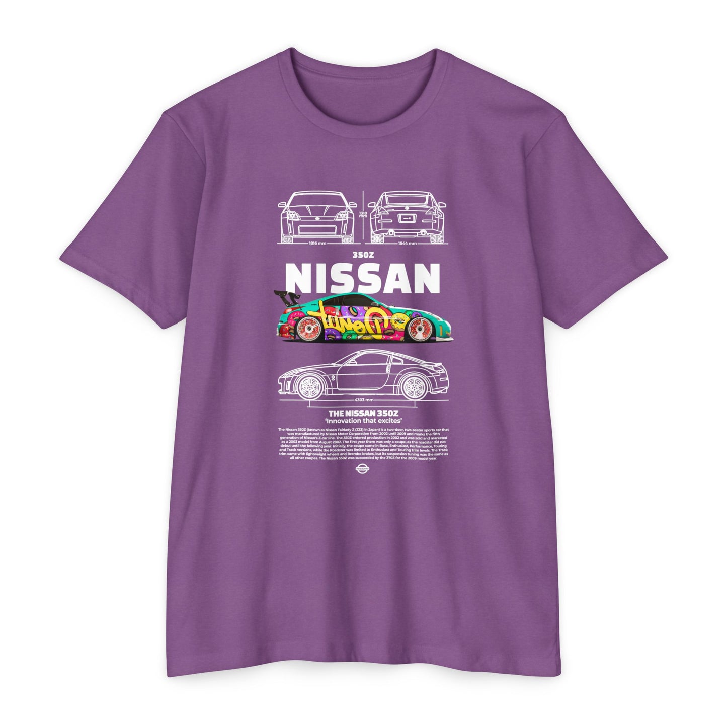 Vintage Nissan 350Z Unisex T-Shirt | Automotive Racing Graphic Tee - CreativeRino