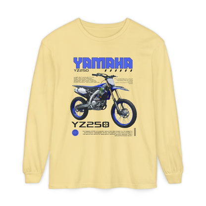 Yamaha YZ250 Long Sleeve Tee - Perfect T-shirt Gift for Motorcycle Enthusiasts - CreativeRino