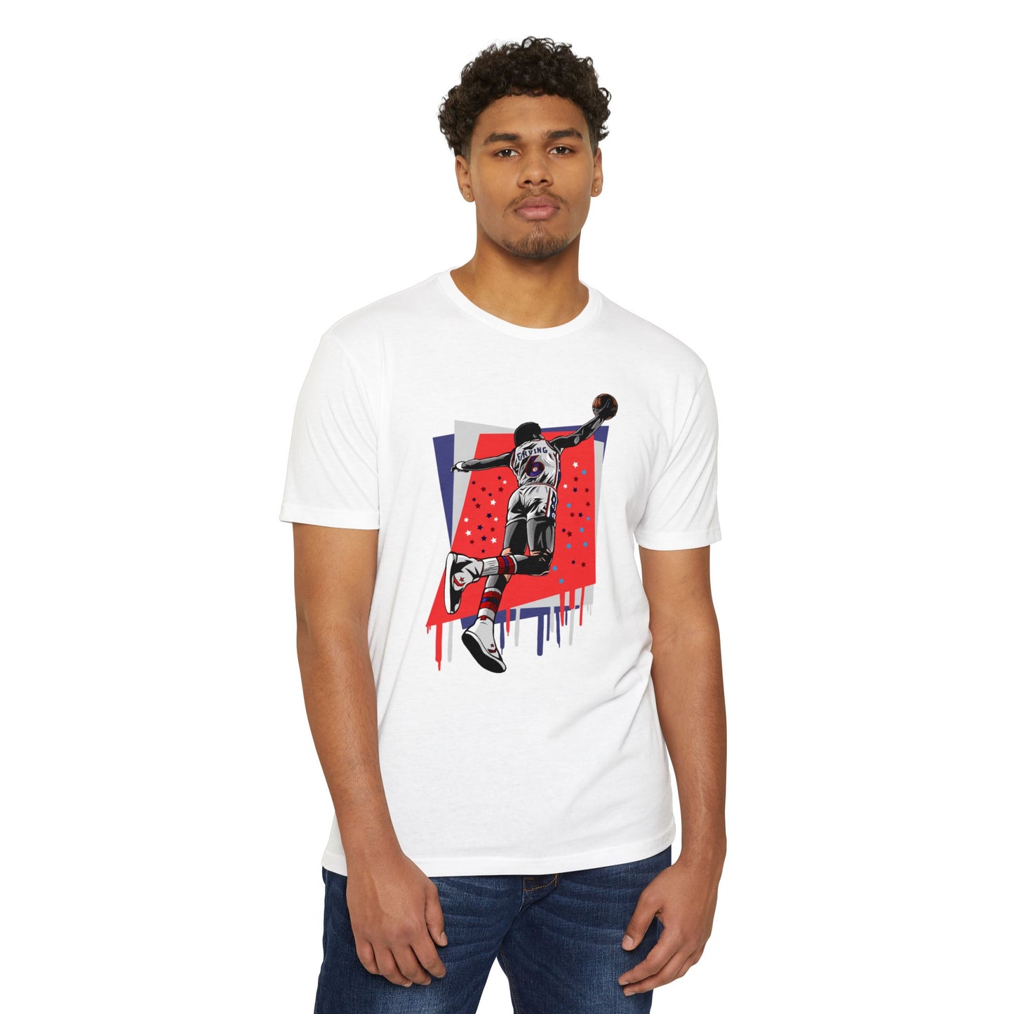 Julius Erving Basketball T-shirt - Jump Shot Design for Sports Fans - CreativeRino