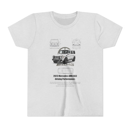 Mercedes-AMG G63 Youth Short Sleeve Tee - Driving Performance Graphic Car T-shirt - CreativeRino