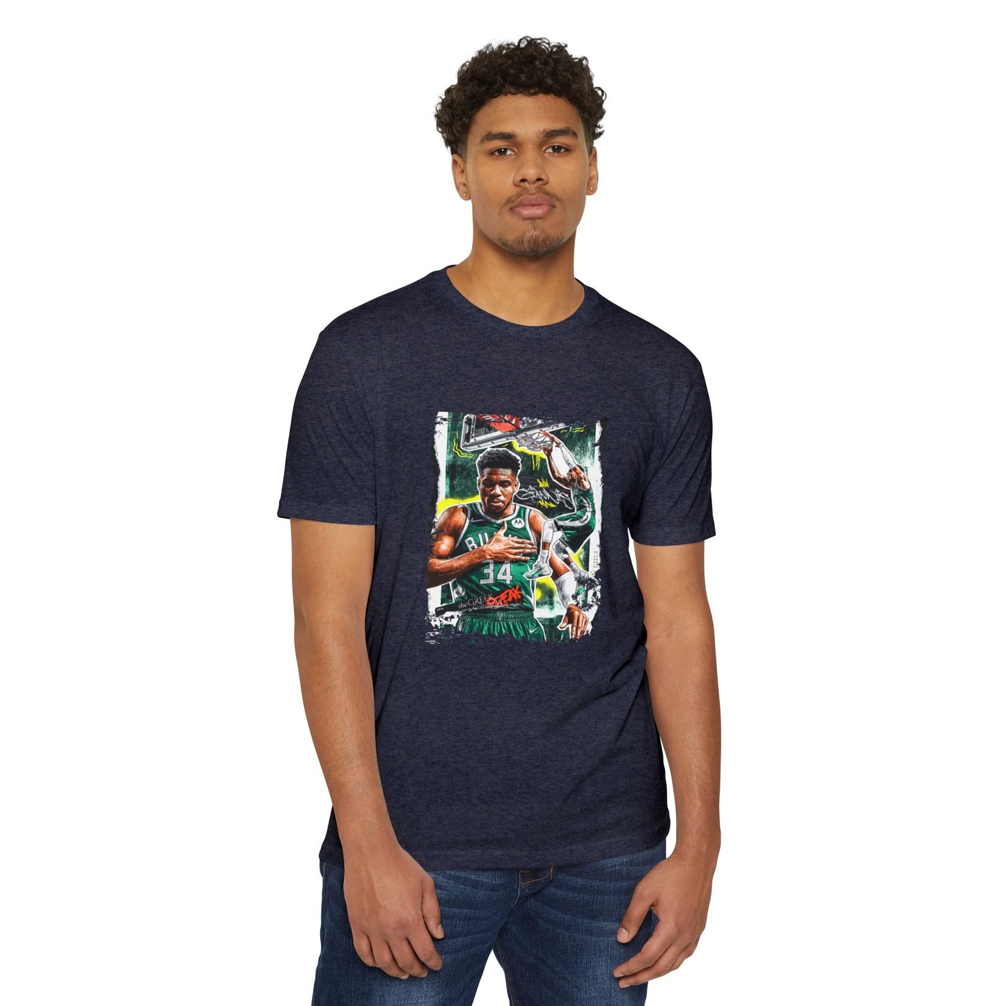 Unisex Basketball Graphic T-shirt - Giannis Antetokounmpo Inspired Tee - CreativeRino