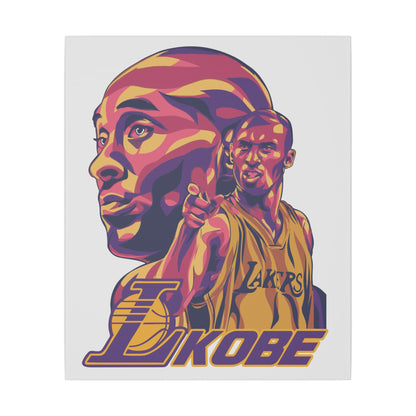 Kobe Bryant Canvas Art - Colorful Stretched Wall Decor - CreativeRino