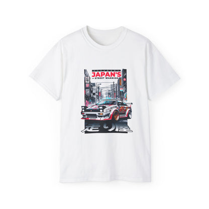 Japan's Street Warrior Unisex Ultra Cotton Tee - Vintage Car Graphic T-Shirt - CreativeRino