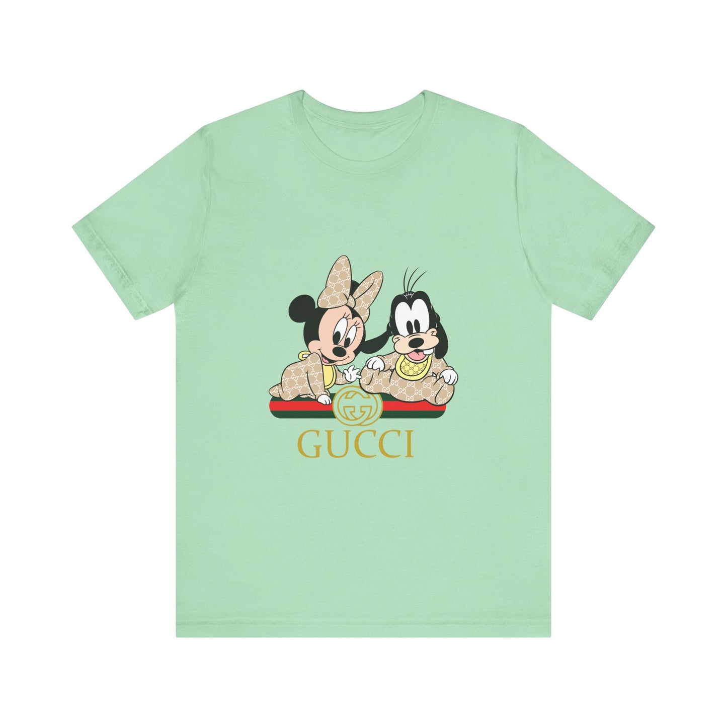 Mickey & Goofy Gucci Inspired Tee - Unisex Jersey Short Sleeve T-shirt - CreativeRino