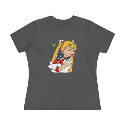 Sailor Moon Women's Cotton Tee - Fun Graphic Tee for Anime Lovers - CreativeRino