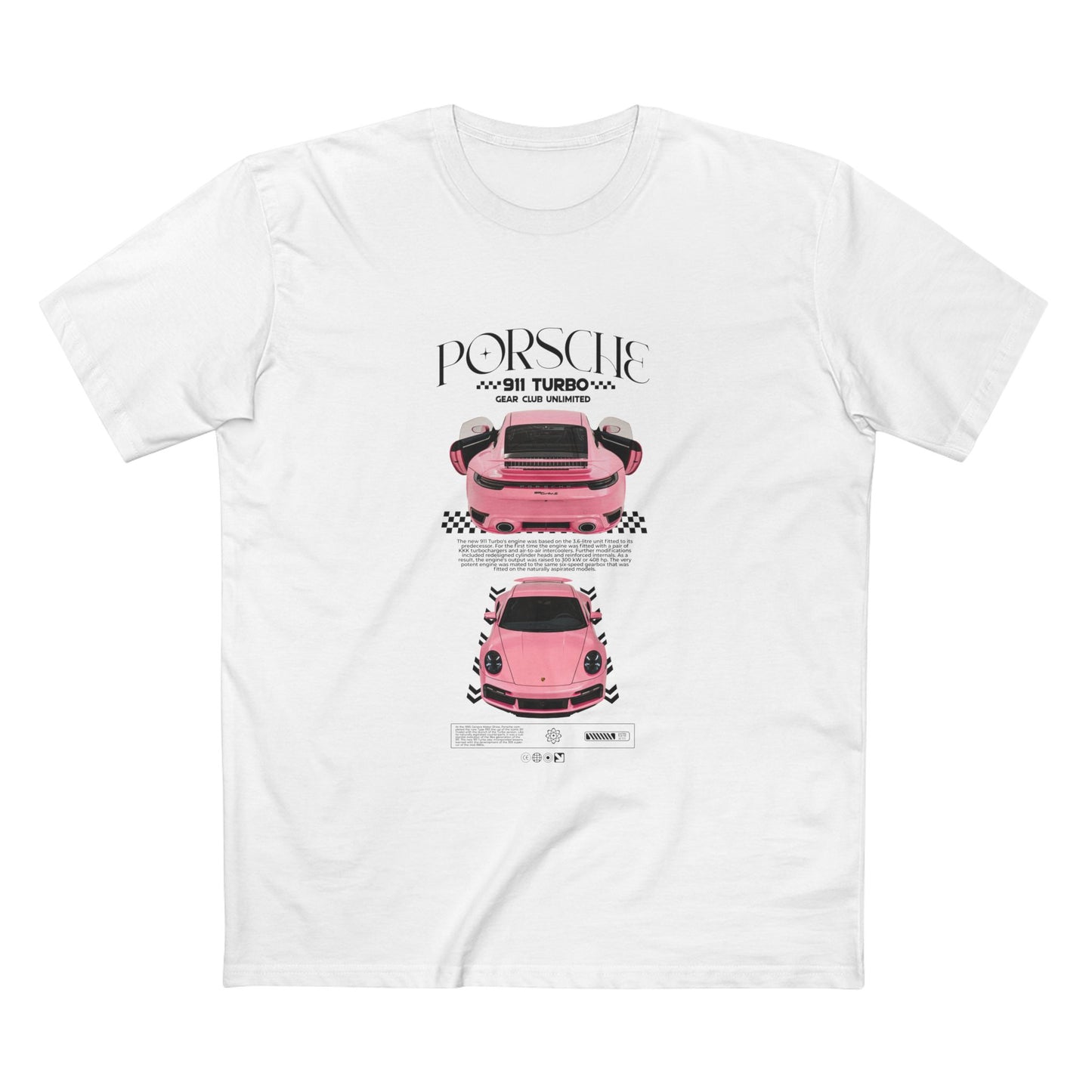 Porsche 911 Turbo Tee - Classic Car Enthusiast T-shirt - CreativeRino