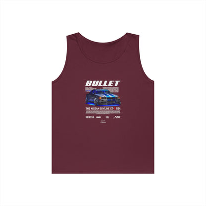 Bullet Skyline GT-R Racing Tank Top | Unisex Heavy Cotton - CreativeRino