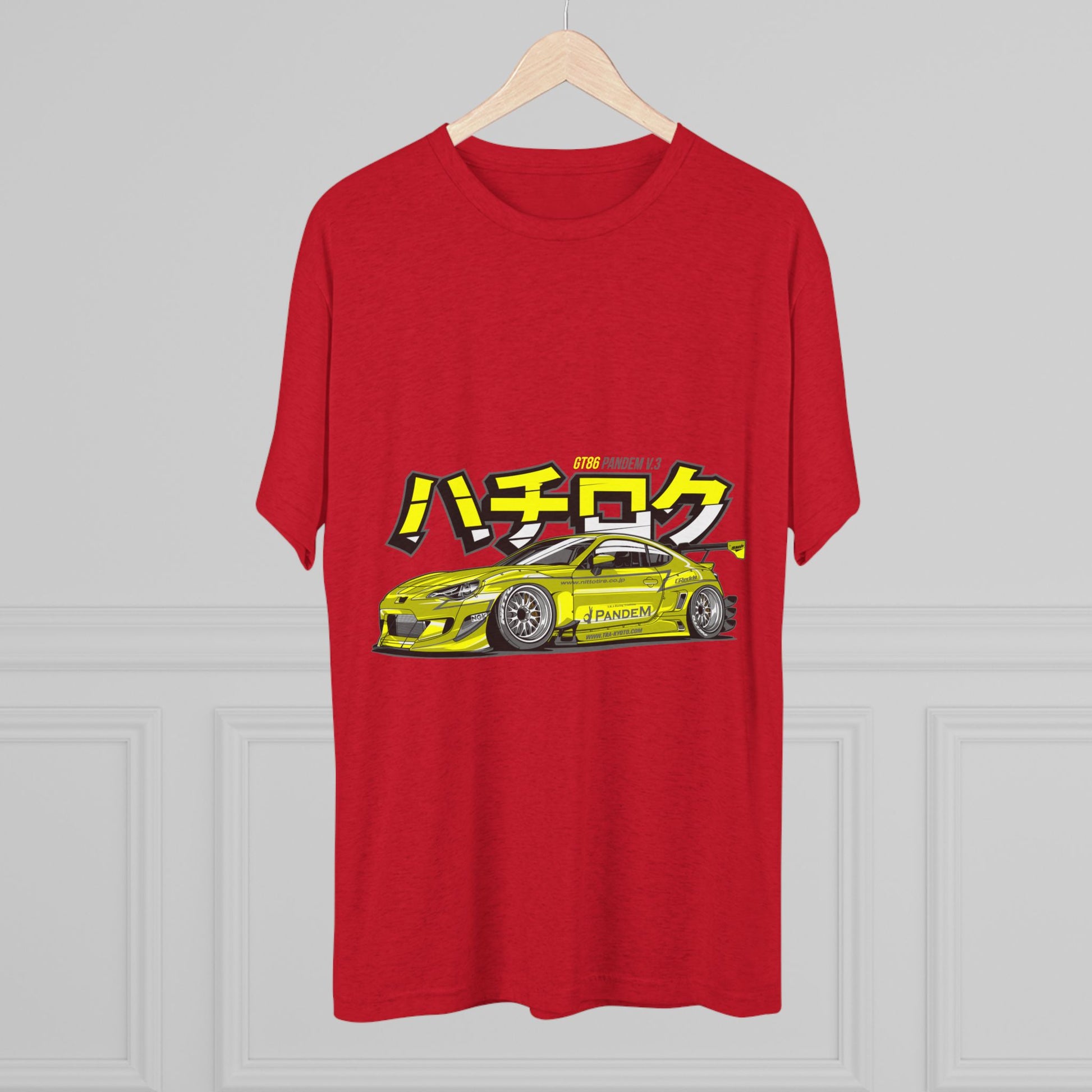 Racing Vibes Unisex Tri-Blend Crew Tee - Japanese Car Graphic T-shirt - CreativeRino