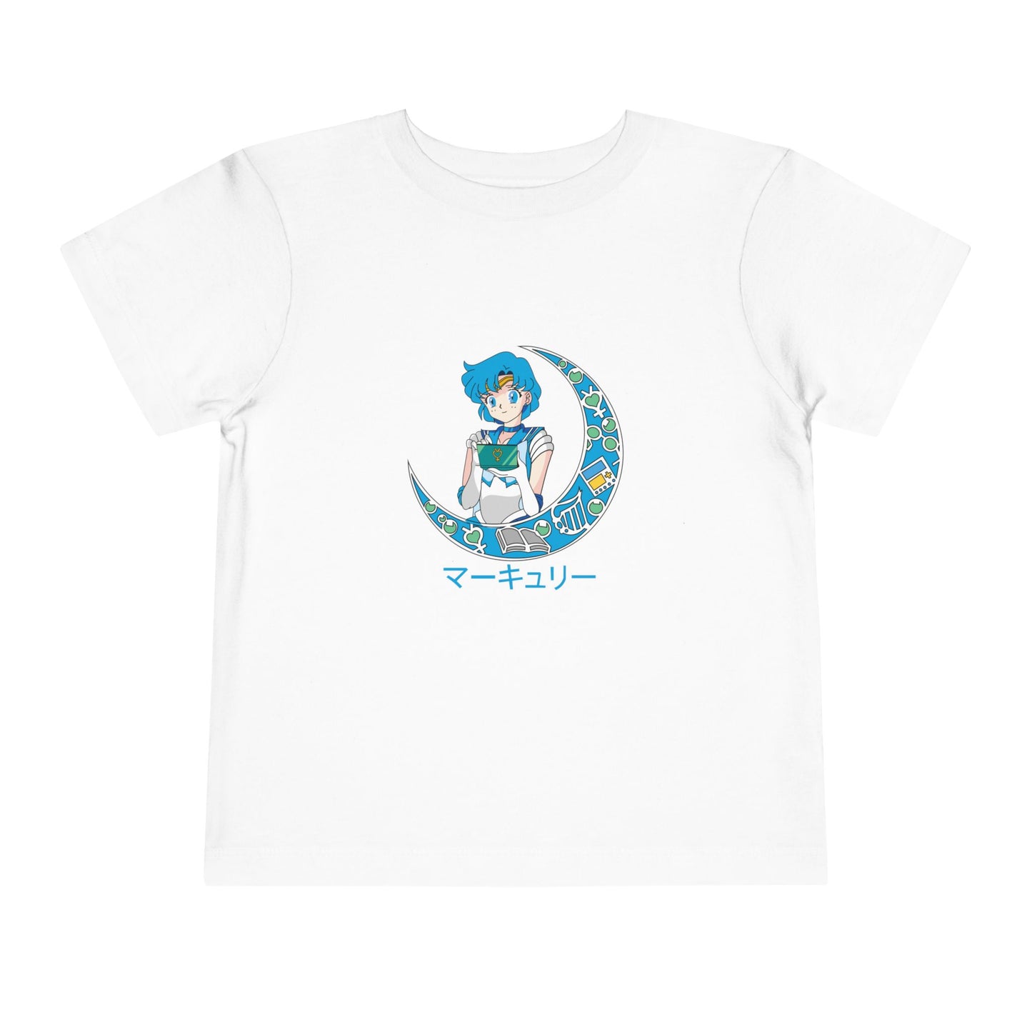 Anime Toddler Short Sleeve Cute Sailor Moon Graphic T-shirt for Young Fans - CreativeRino