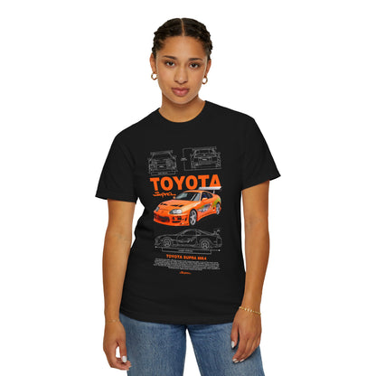 Toyota Supra MK4 Dast and Furious Graphic T-Shirt | Unisex Car Enthusiast Tee - CreativeRino