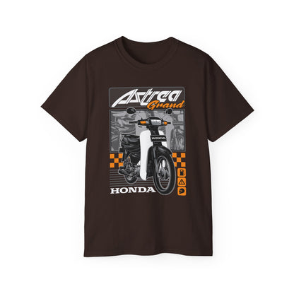 Honda Astrea Grand Motorcycle Unisex Ultra Cotton Tee - Retro Bike Graphic T-Shirt - CreativeRino