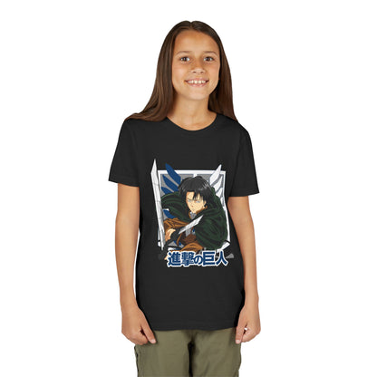 Youth Anime Levi Short Sleeve Tee - Attack on Titan T-shirt - CreativeRino