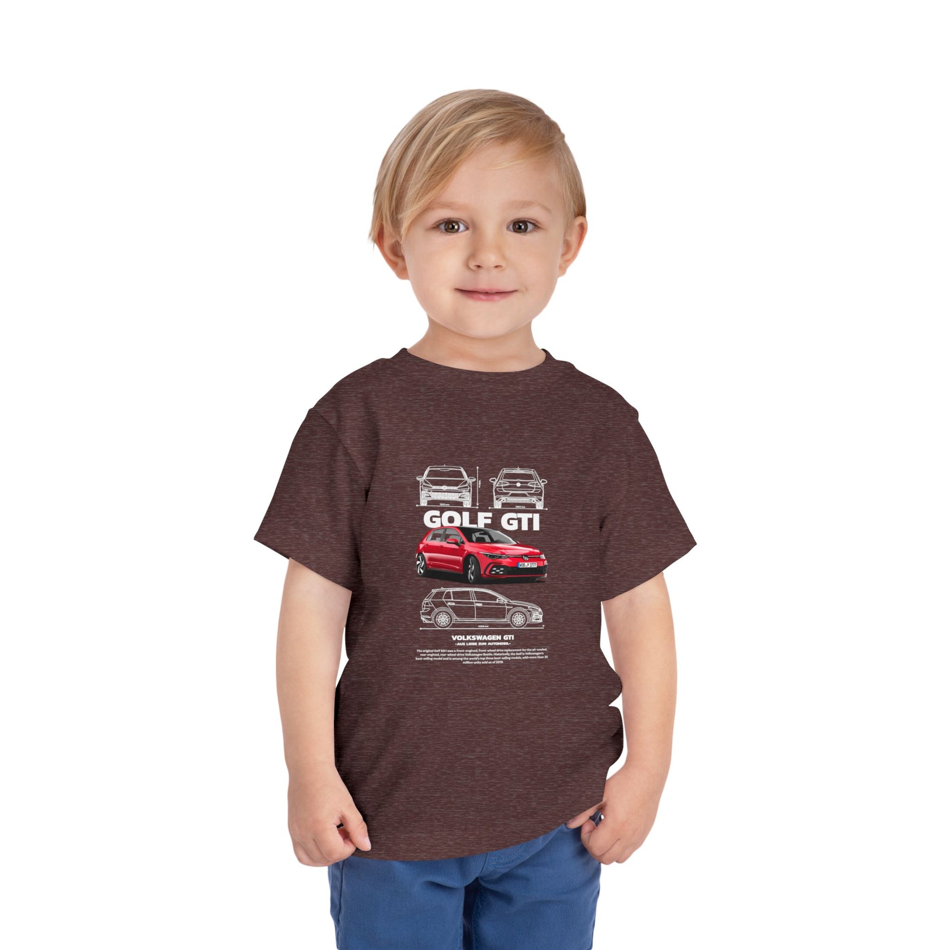 Volkswagen Golf GTI Kids Tee - Cool Car Design for Little Enthusiasts - CreativeRino