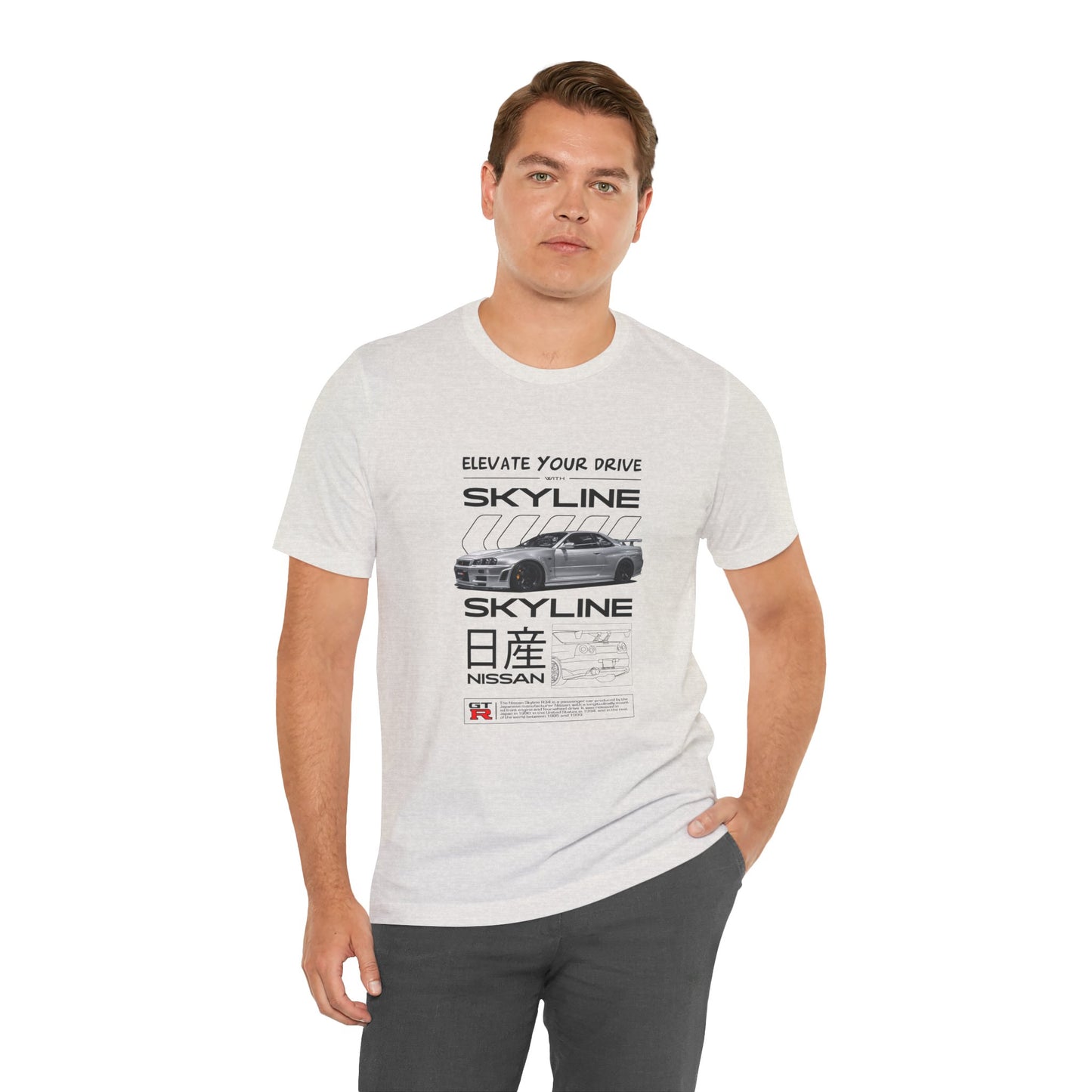 Nissan Skyline Graphic Tee - Elevate Your Drive - CreativeRino