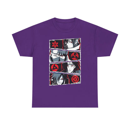 Anime Inspired Unisex Heavy Cotton Tee - Naruto T-shirt Design - CreativeRino