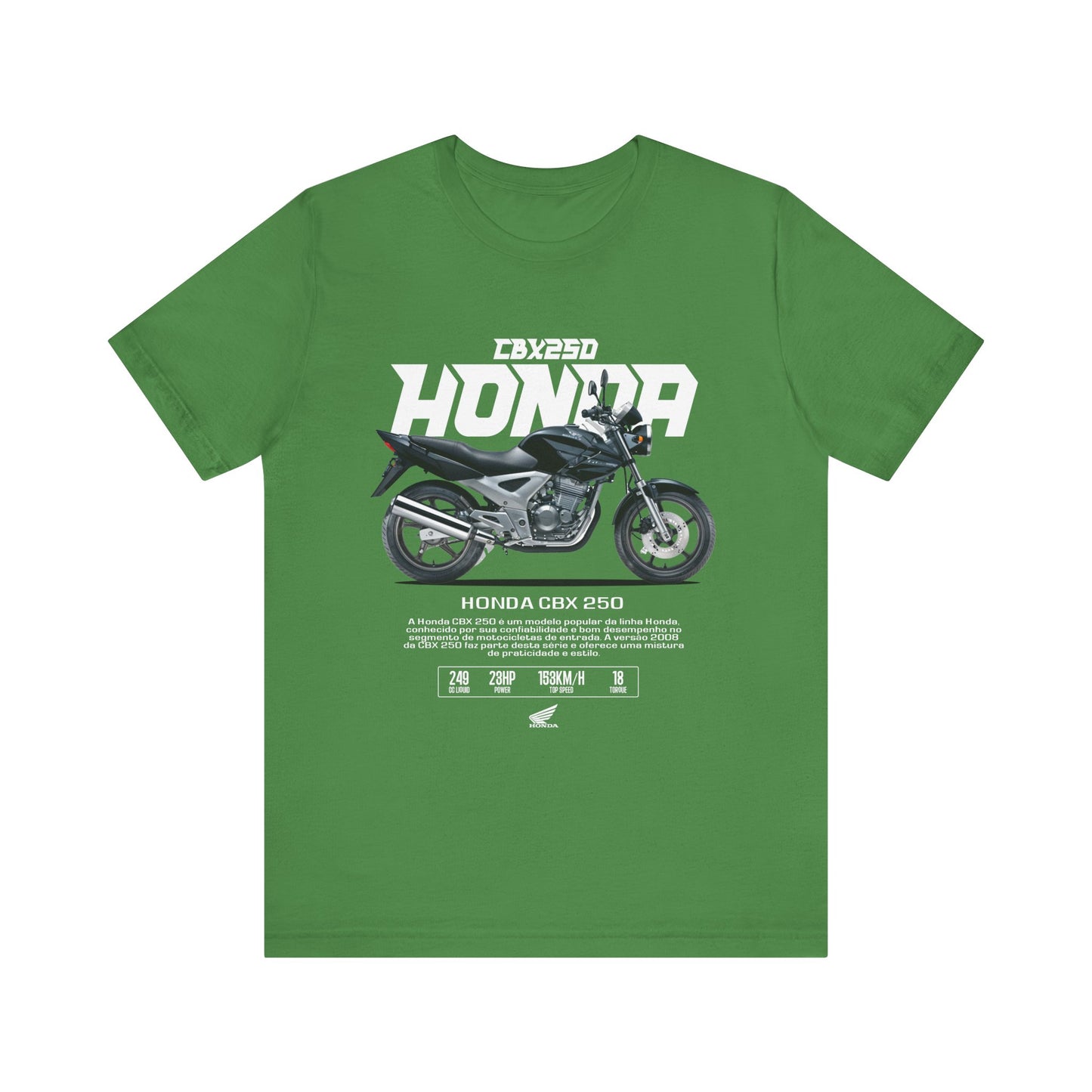 Honda CBX 250 Motorcycle Unisex Tee - Retro Style Short Sleeve T-shirt - CreativeRino