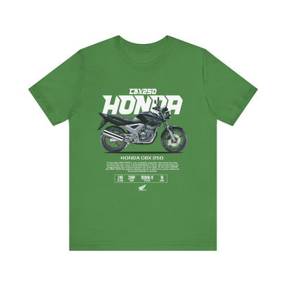 Honda CBX 250 Motorcycle Unisex Tee - Retro Style Short Sleeve T-shirt - CreativeRino