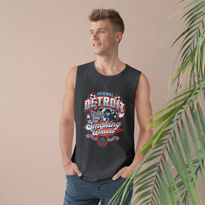 Detroit Smoky Wheels Unisex Tank Top | Original Racing Apparel - CreativeRino