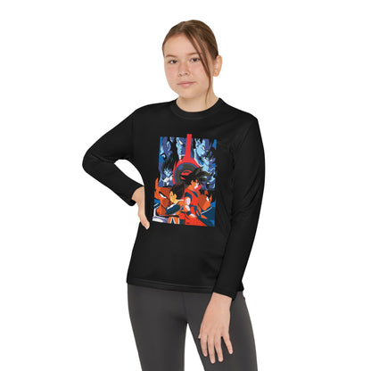 Anime Youth Long Sleeve Tee - Dragon Ball Graphic Design T-shirt for Active Kids - CreativeRino
