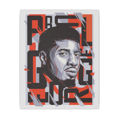 Paul George Wall Art | Matte Canvas Print | Stylish Home Decor for NBA Lovers - CreativeRino