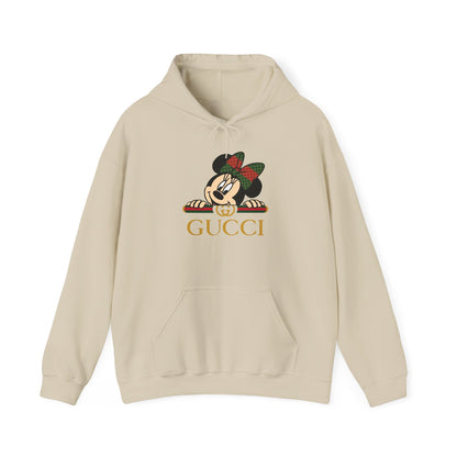 Minnie Mouse Gucci Inspired Cozy Hoodie - Holiday Style - CreativeRino
