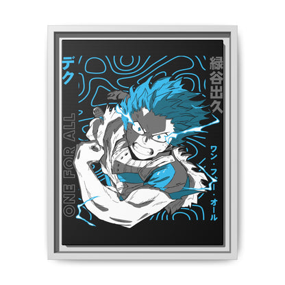 Anime Wall Art Print - One For All My Hero Academia Framed Canvas - CreativeRino