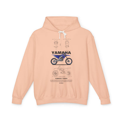Yamaha VZ250 Unisex Lightweight Hooded Sweatshirt - Motorcycle Design - CreativeRino
