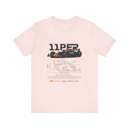 Sergio Perez F1 Racing-Inspired Unisex Short Sleeve Tee | Car T-shirt - CreativeRino