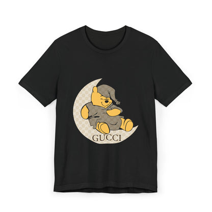 Cozy Sleepy Bear Unisex Jersey T-Shirt - CreativeRino