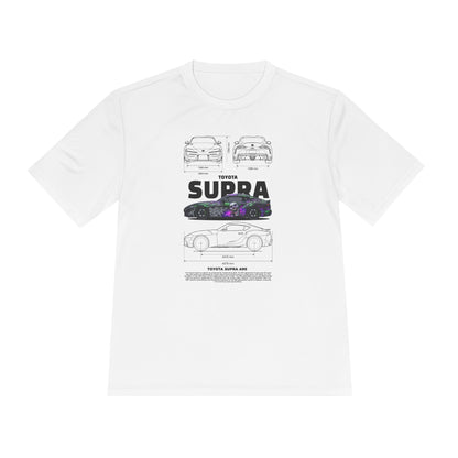 Toyota Supra Unisex Moisture Wicking Tee -  Perfect for Car Enthusiasts - CreativeRino