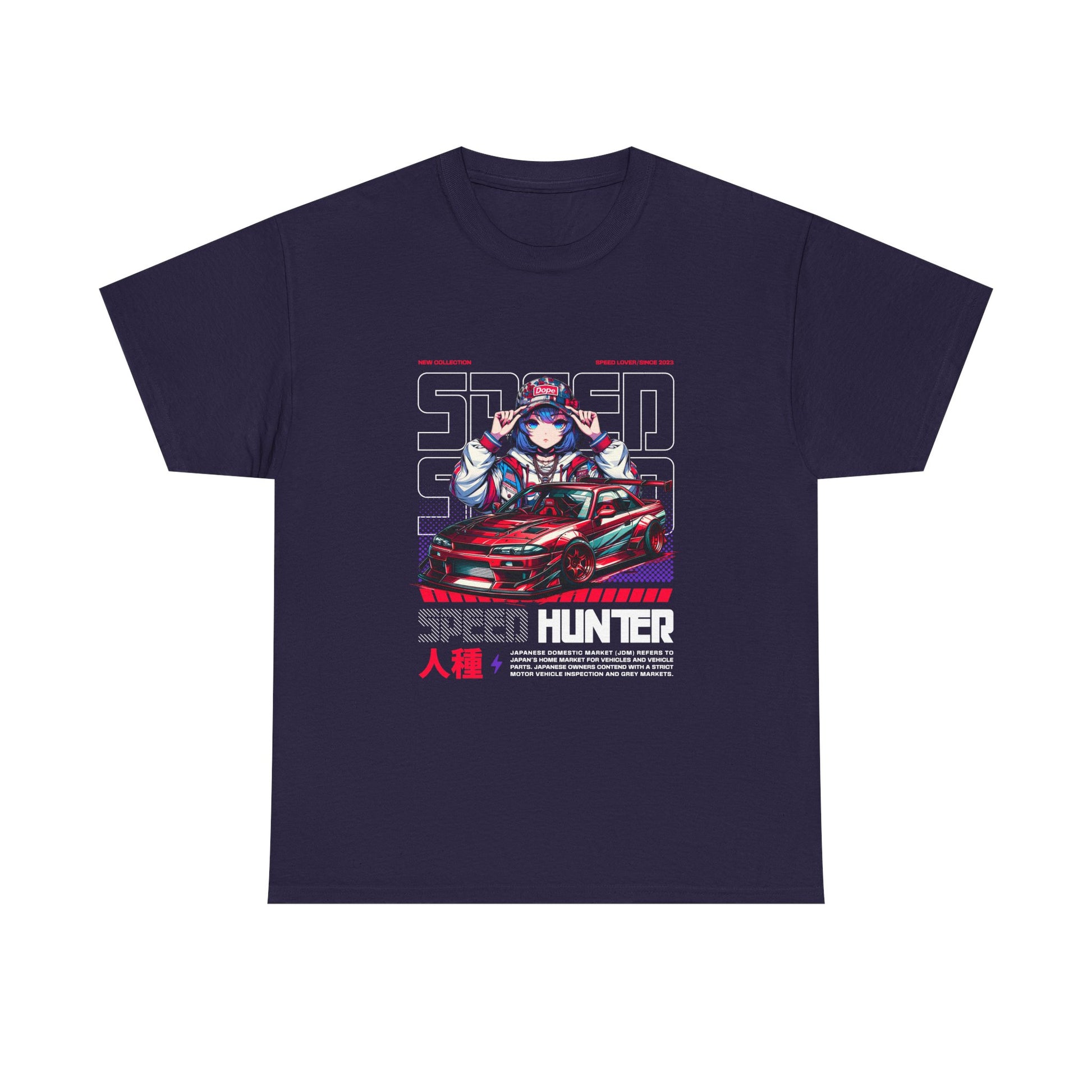 Speed Hunter Unisex Heavy Cotton Tee - Perfect T-shirt for Car Enthusiasts - CreativeRino