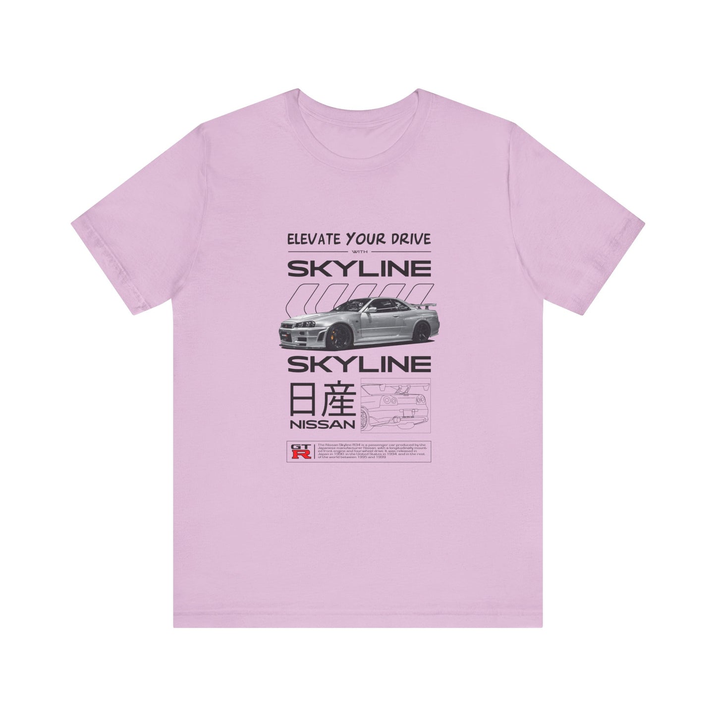 Nissan Skyline Graphic Tee - Elevate Your Drive - CreativeRino