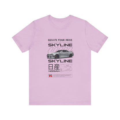 Nissan Skyline Graphic Tee - Elevate Your Drive - CreativeRino