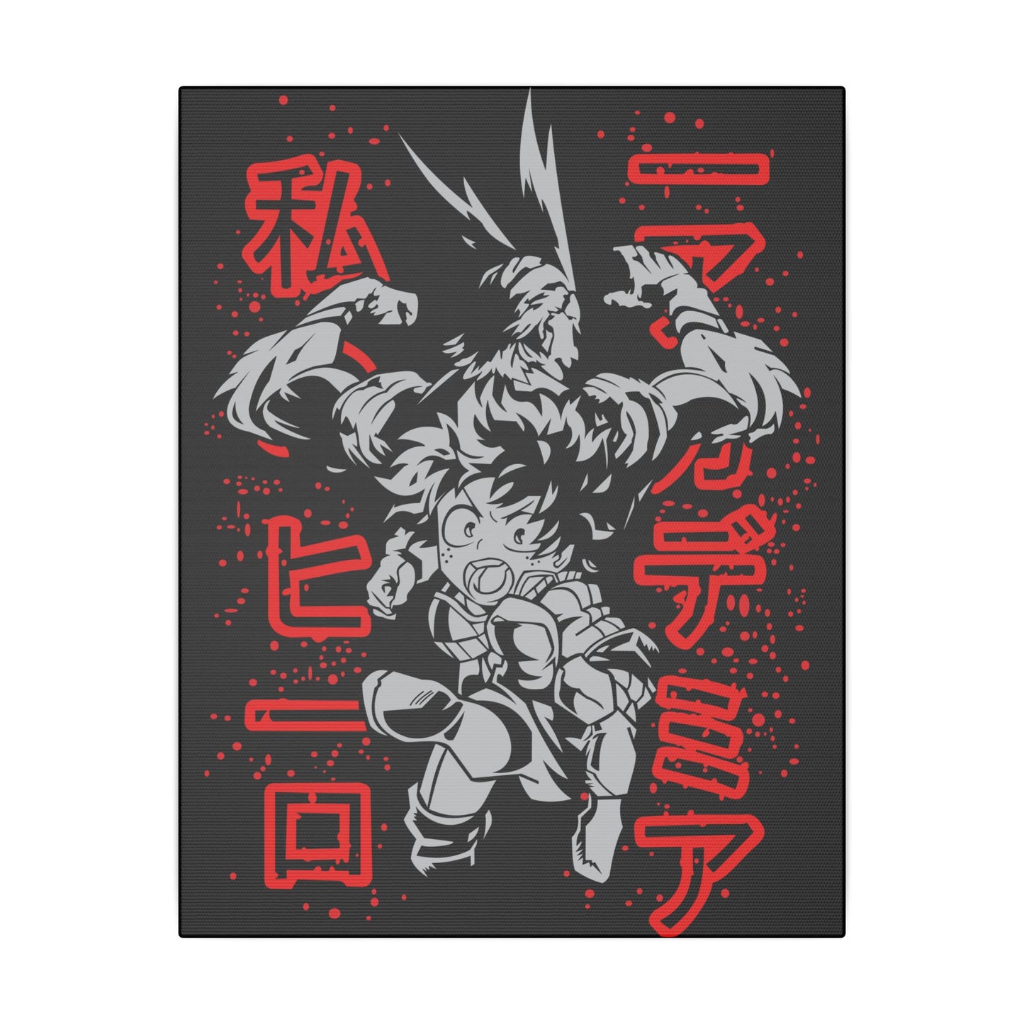 Anime Hero Canvas Art Print - My Hero Academia Perfect for Gamers & Collectors - CreativeRino